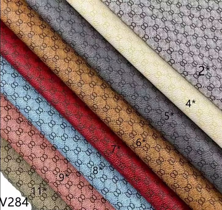 V284 Textiles bőr luxus márka stílusú PVC bőr szövet cipőtáskákhoz